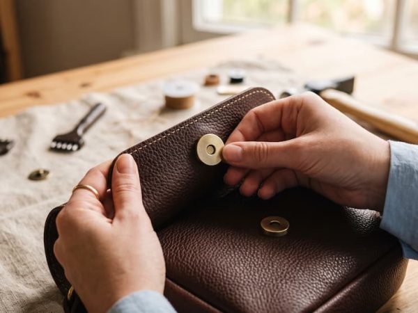 Botão de ímã para bolsa: o detalhe que faz diferença no acabamento da peça